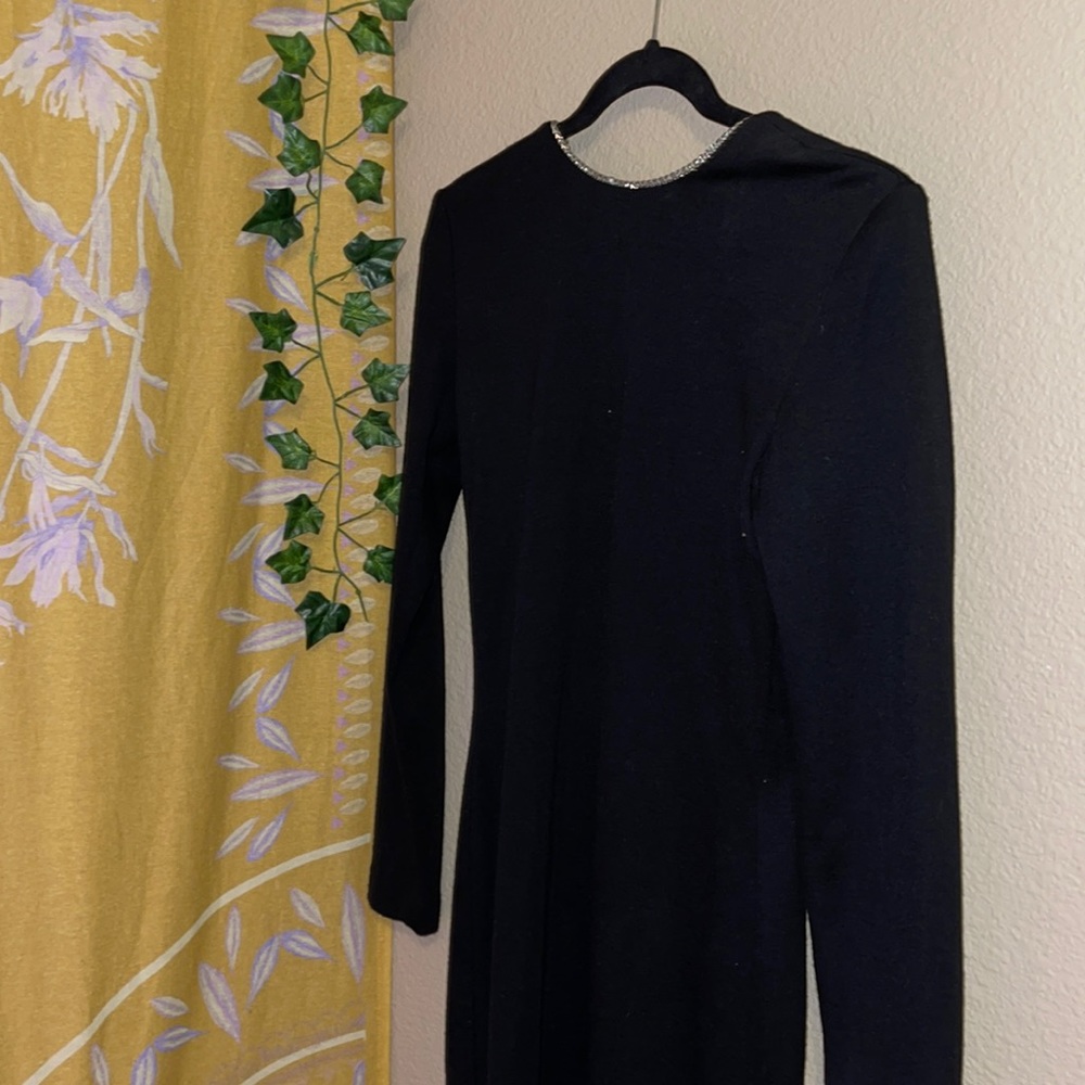 samuel blue black dress